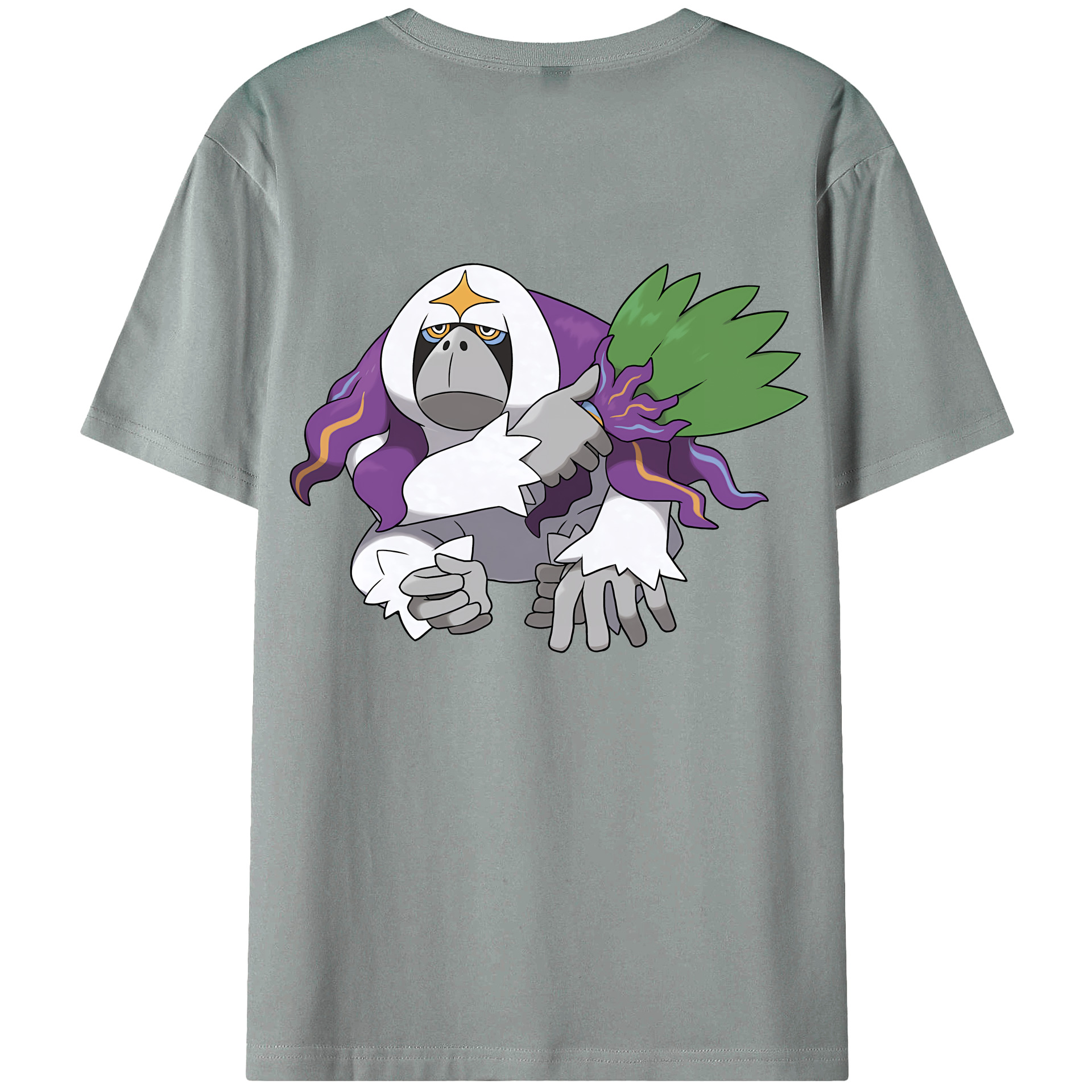 （画像用） ポケットモンスター Pokémon 綿100％ メンズ半袖Tシャツ（バックプリント） 通気性